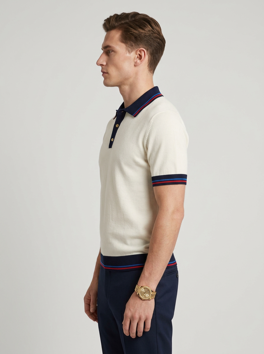 Men's Polo Shirt Short Sleeve | Striped