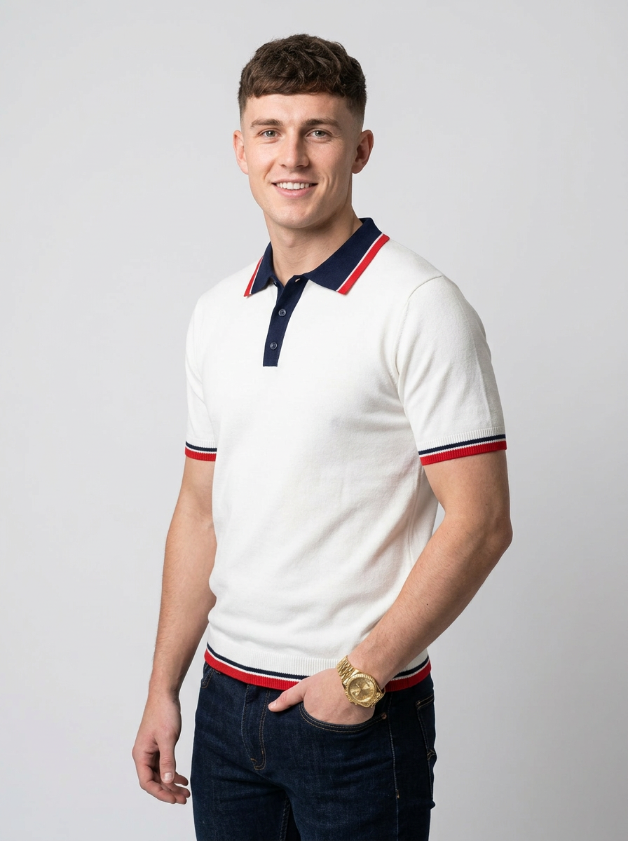 Men's Polo Shirt Short Sleeve | Striped