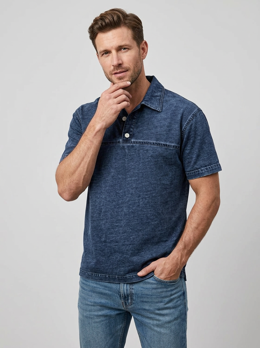 Men's Polo Shirt Short Sleeve Vintage | Casual