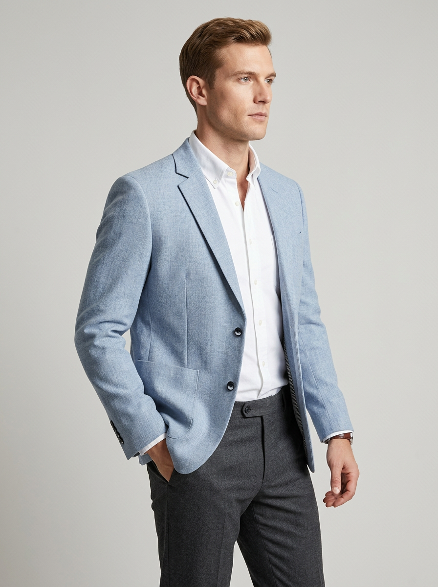 Men's Coat Two Button Notch Lapel | Blazer