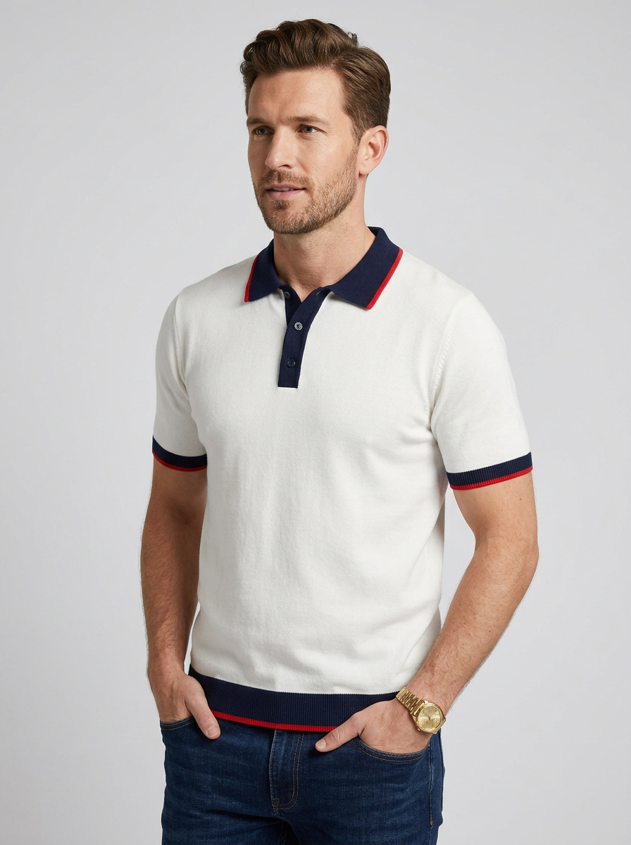 Men's Polo Shirt Short Sleeve | Striped
