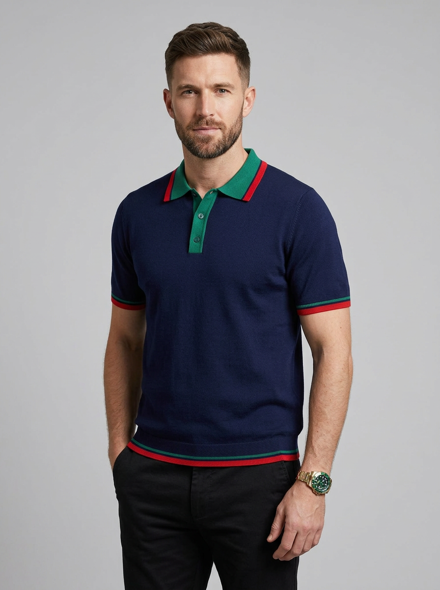 Men's Polo Shirt Short Sleeve | Striped