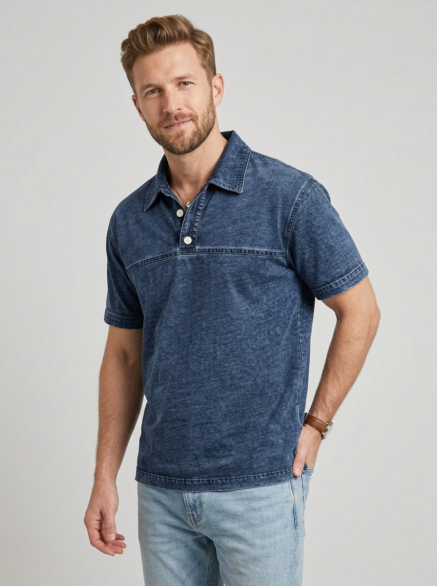 Men's Polo Shirt Short Sleeve Vintage | Casual