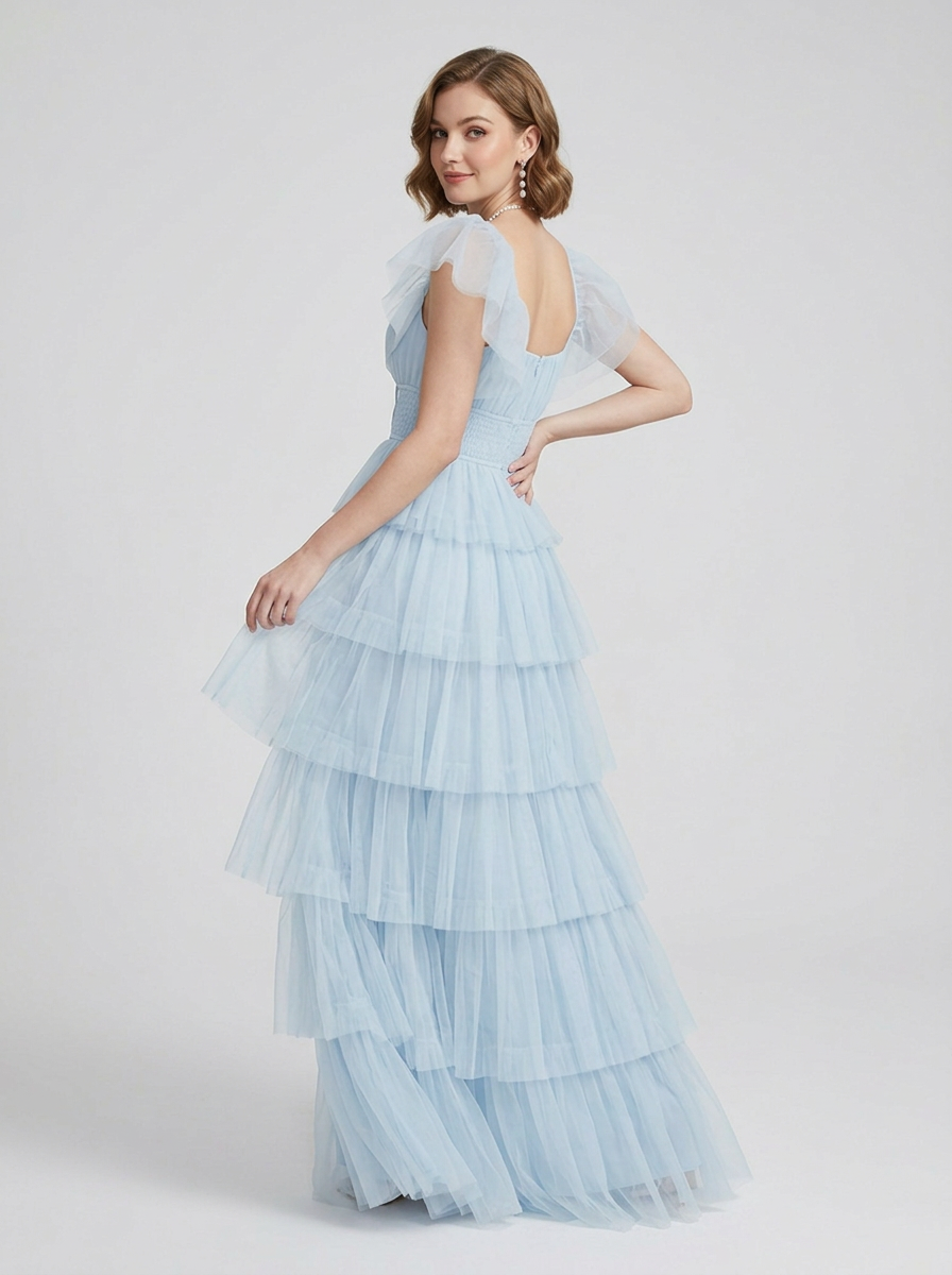Women's Dress Tiered Ruffle | Maxi