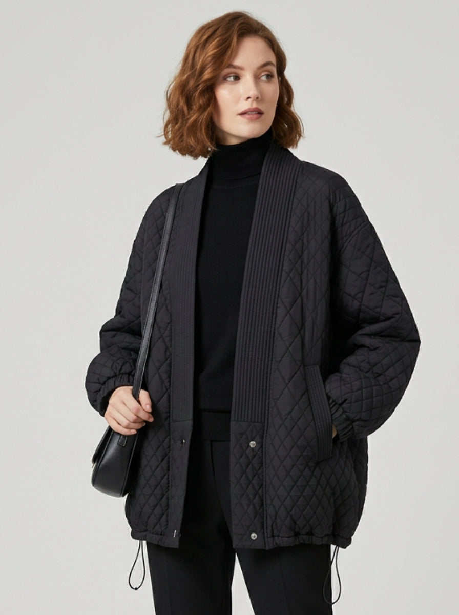 Women's Jacket Quilted Open Front | Padded